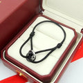CARTIER TRINITY SILVER GREY TEXTILE BRACELET