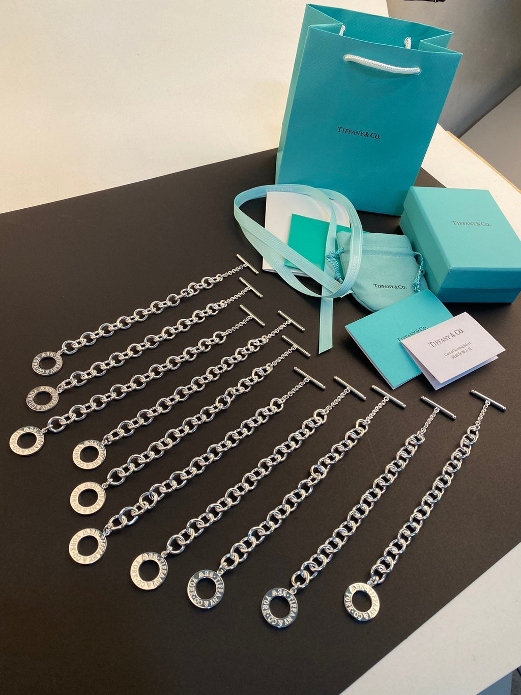 TIFFANY TOGGLE TAG BRACELET SILVER