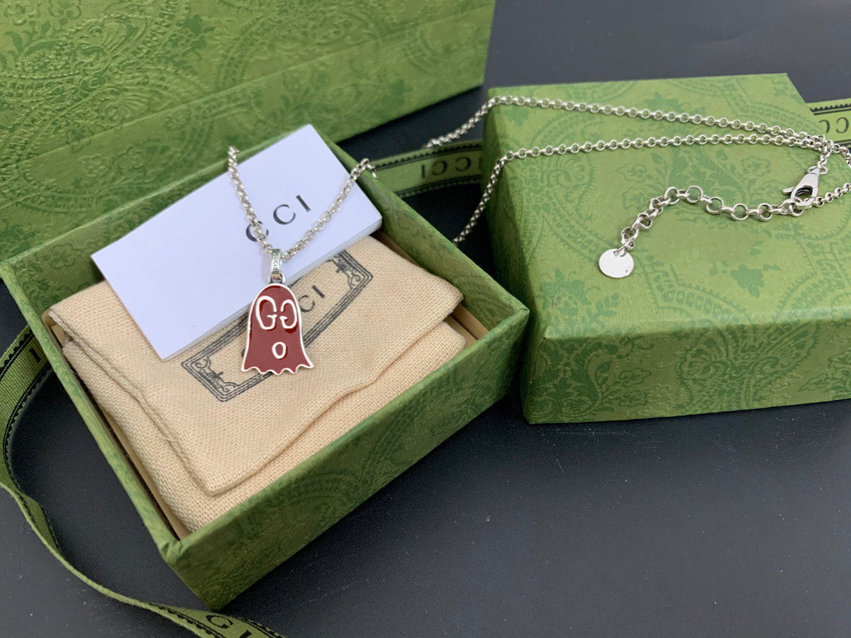 GUCCI GHOST RED NECKLACE