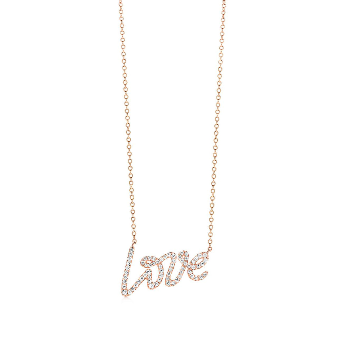 TIFFANY PALOMA S GRAFFITI LOVE NECKLACE DIAMOND